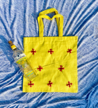 Embroidered tote bag